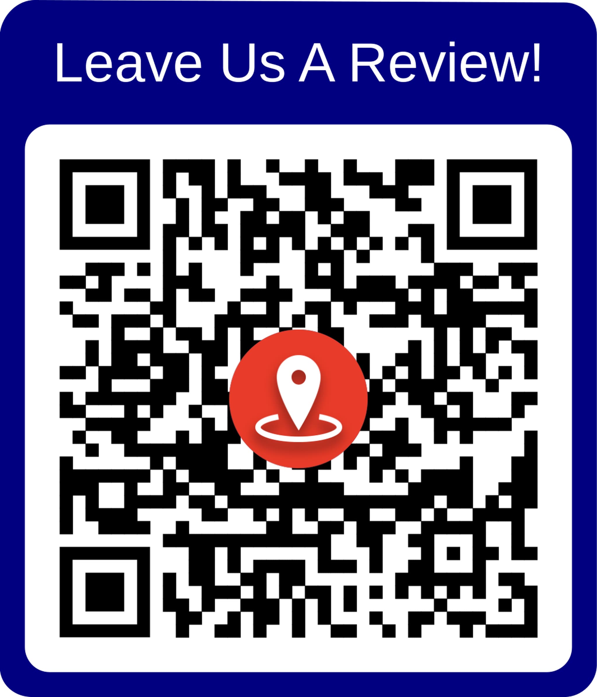 Google review QR code for Red Hawk Roofing Aurora office