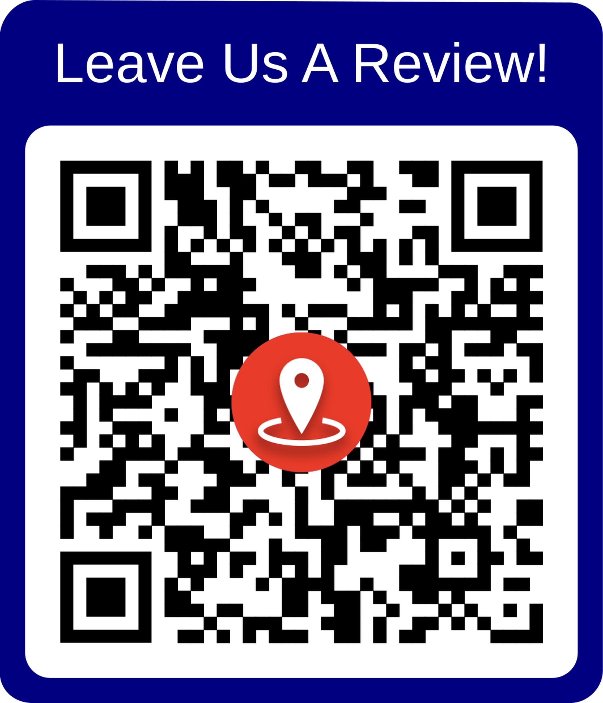 Google review QR code for Red Hawk Roofing Highlands Ranch office