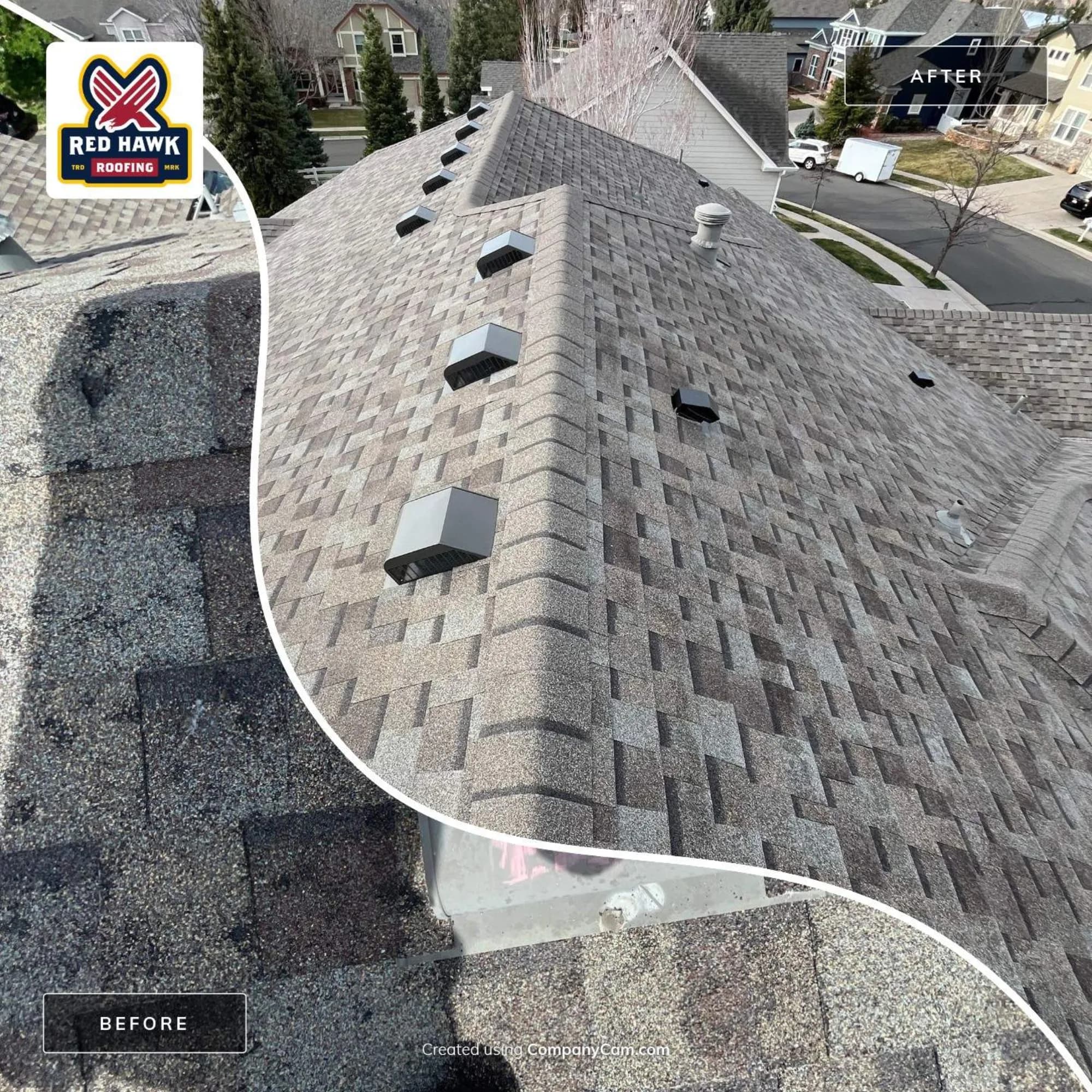 Centennial Class 4 Reroof — Red Hawk Roofing project