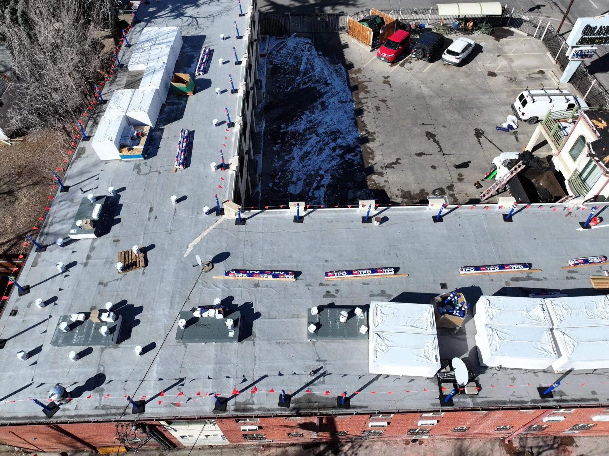 Commercial Roof Project — Red Hawk Roofing project