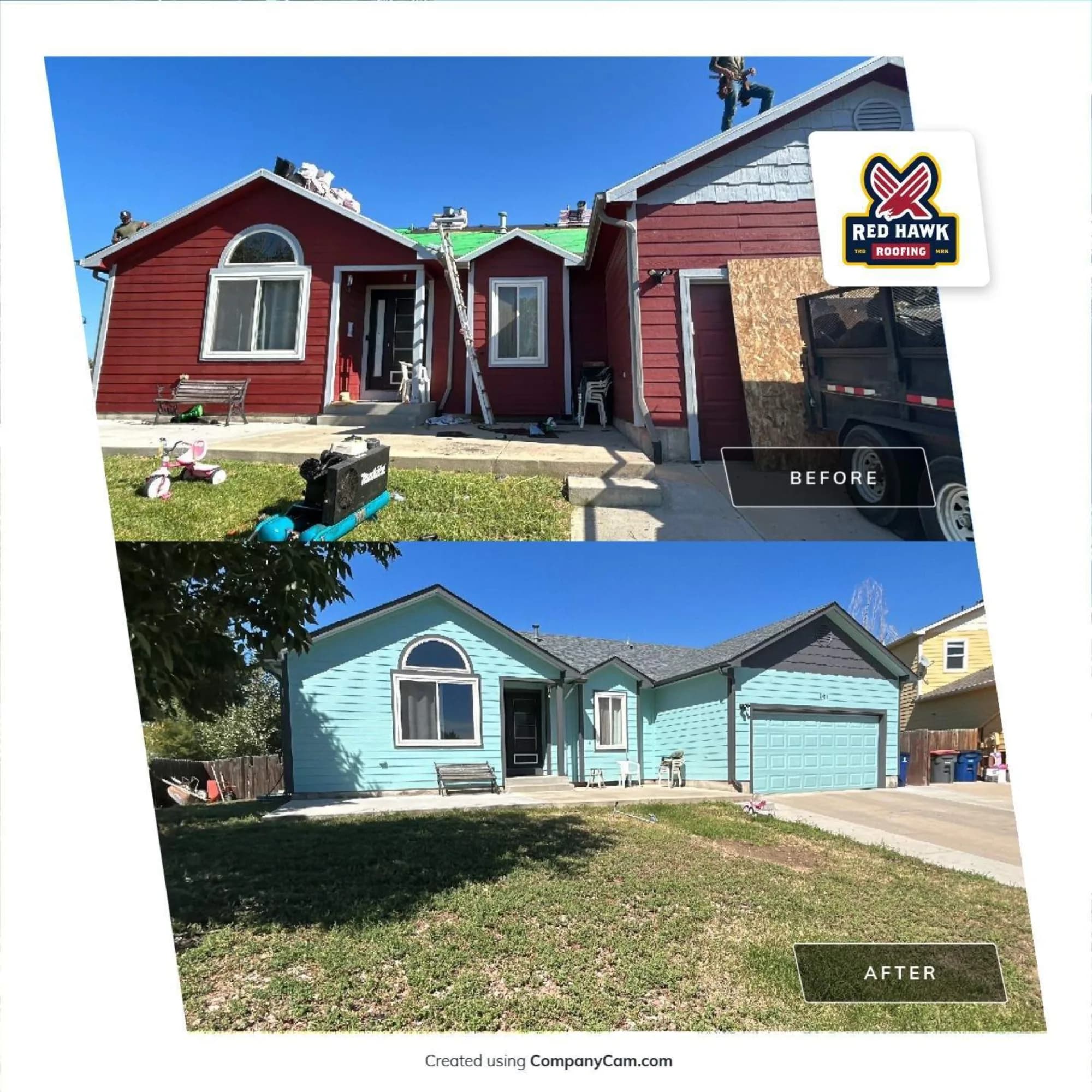 Fort Collins Reroof — Red Hawk Roofing project