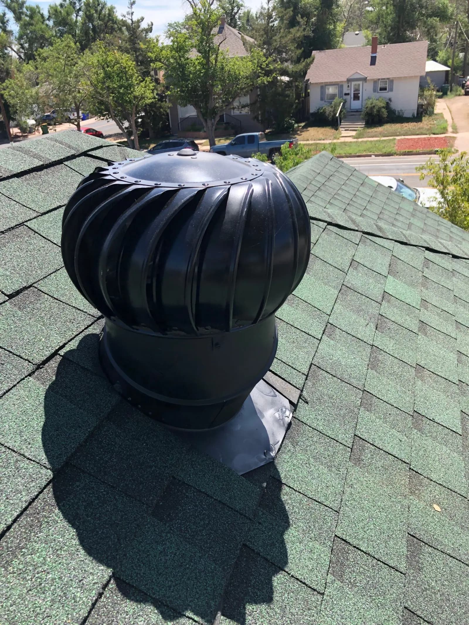 Turbine Vent Detail — Red Hawk Roofing project