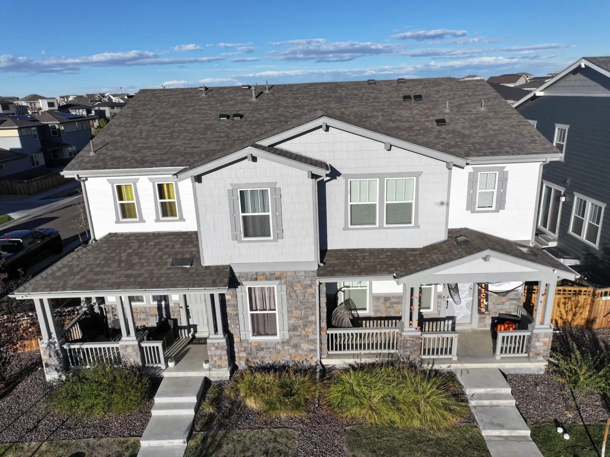 Green Valley Ranch Townhome — Red Hawk Roofing project