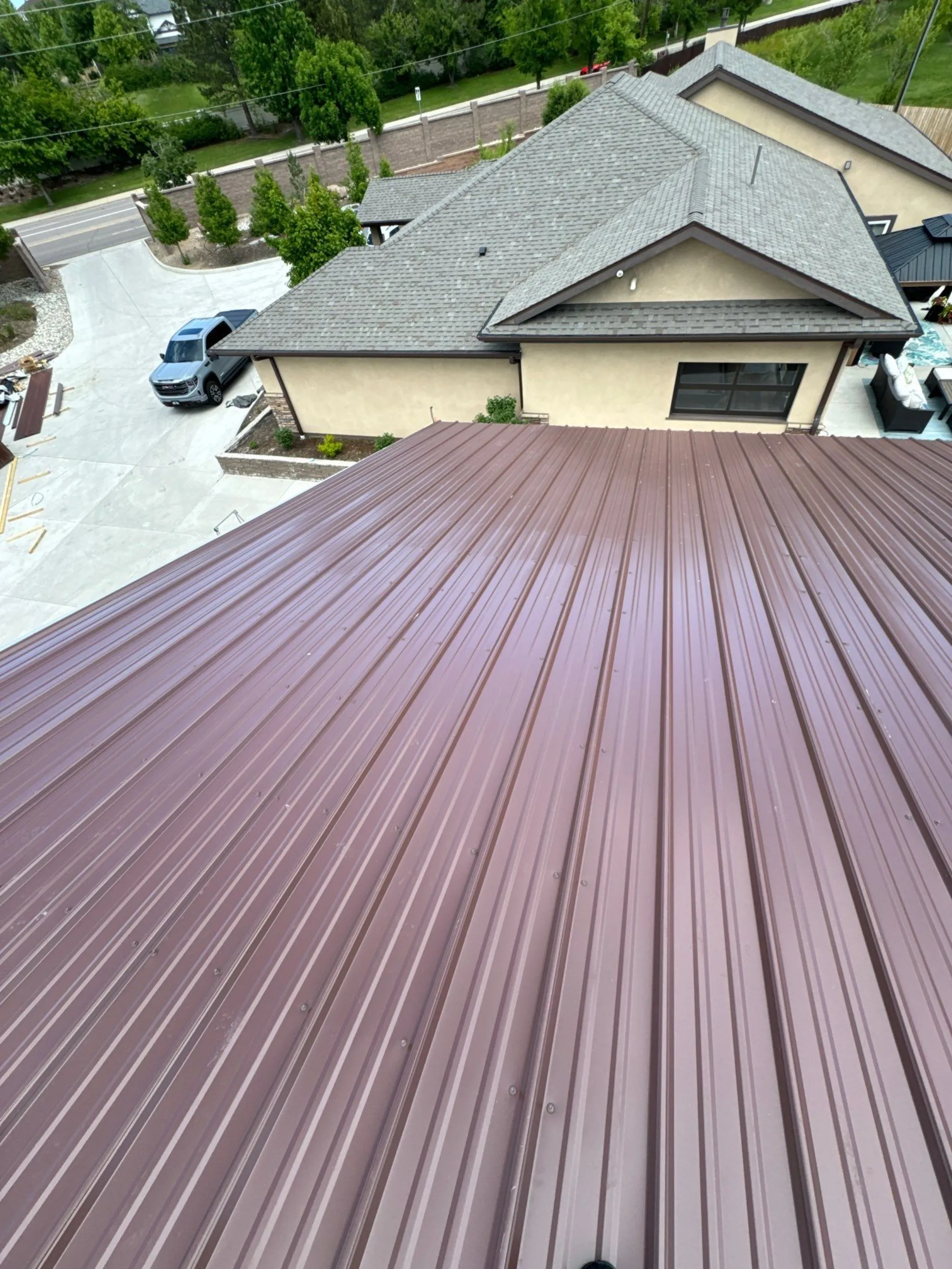 Littleton Metal Roof — Red Hawk Roofing project