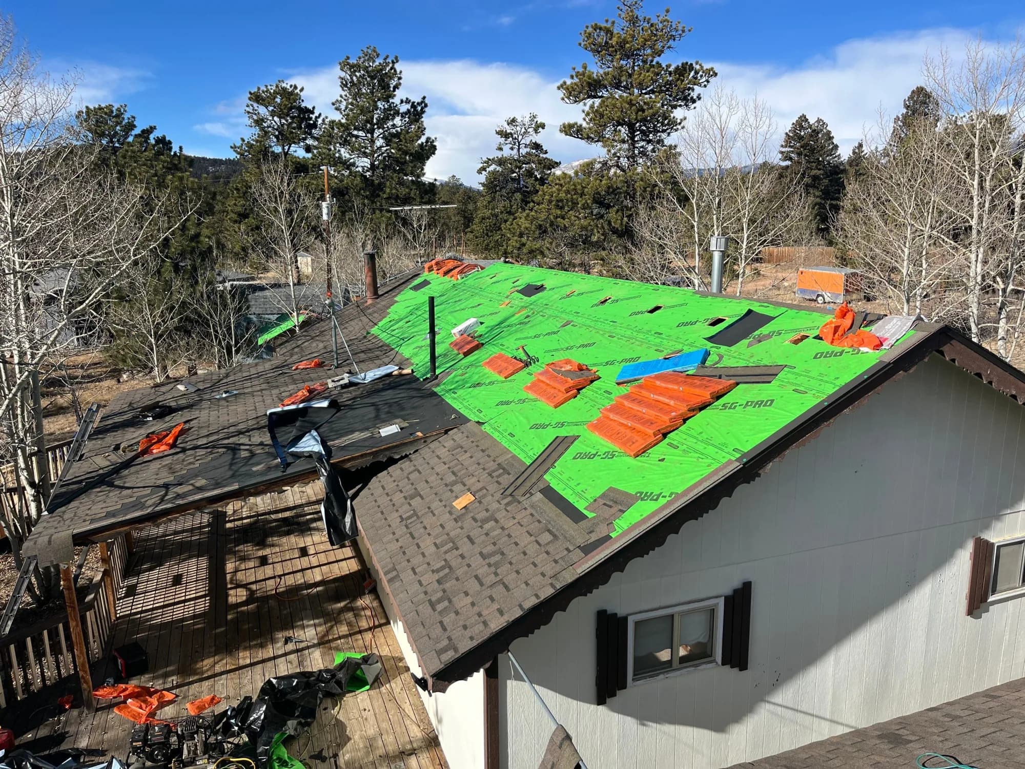 Pine Reroof — Red Hawk Roofing project