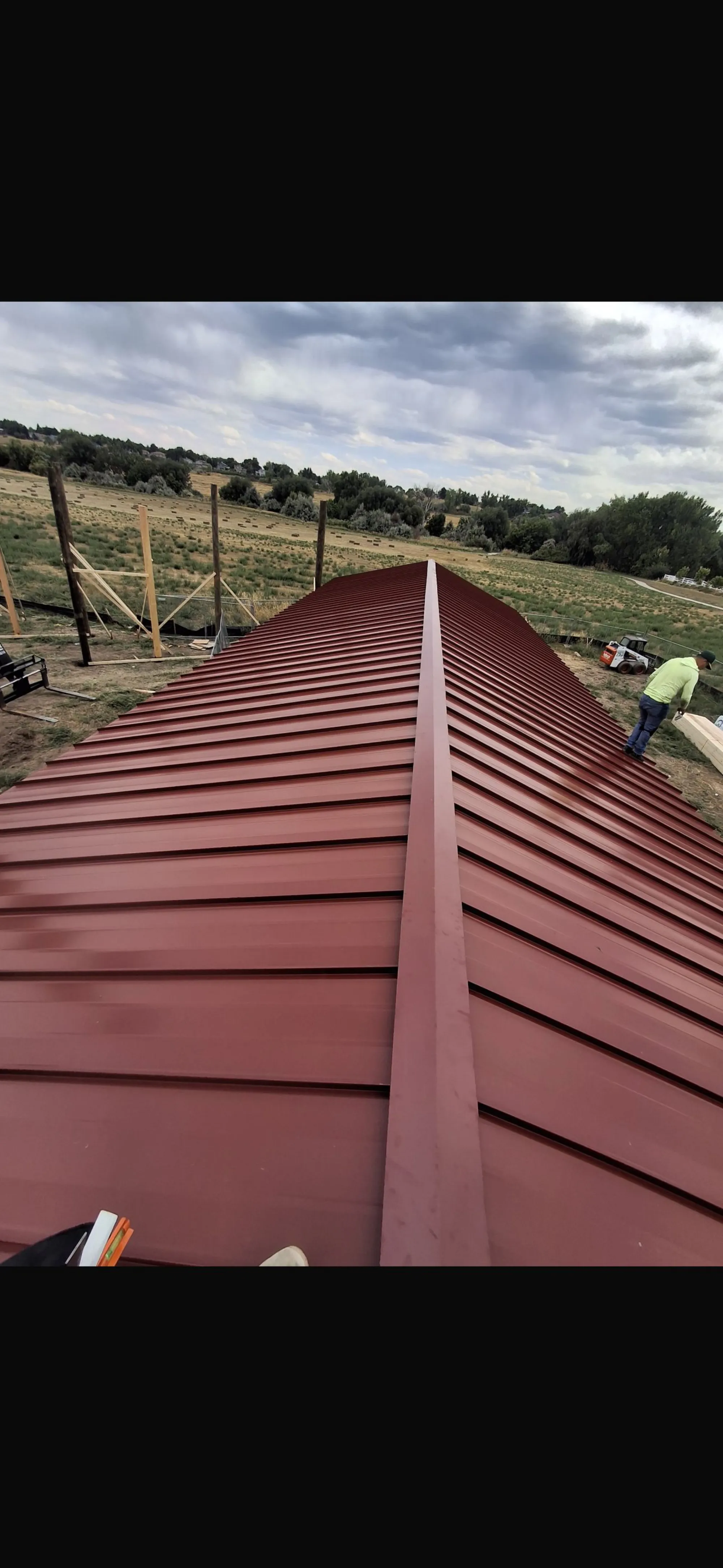 Standing-Seam Red Metal — Red Hawk Roofing project