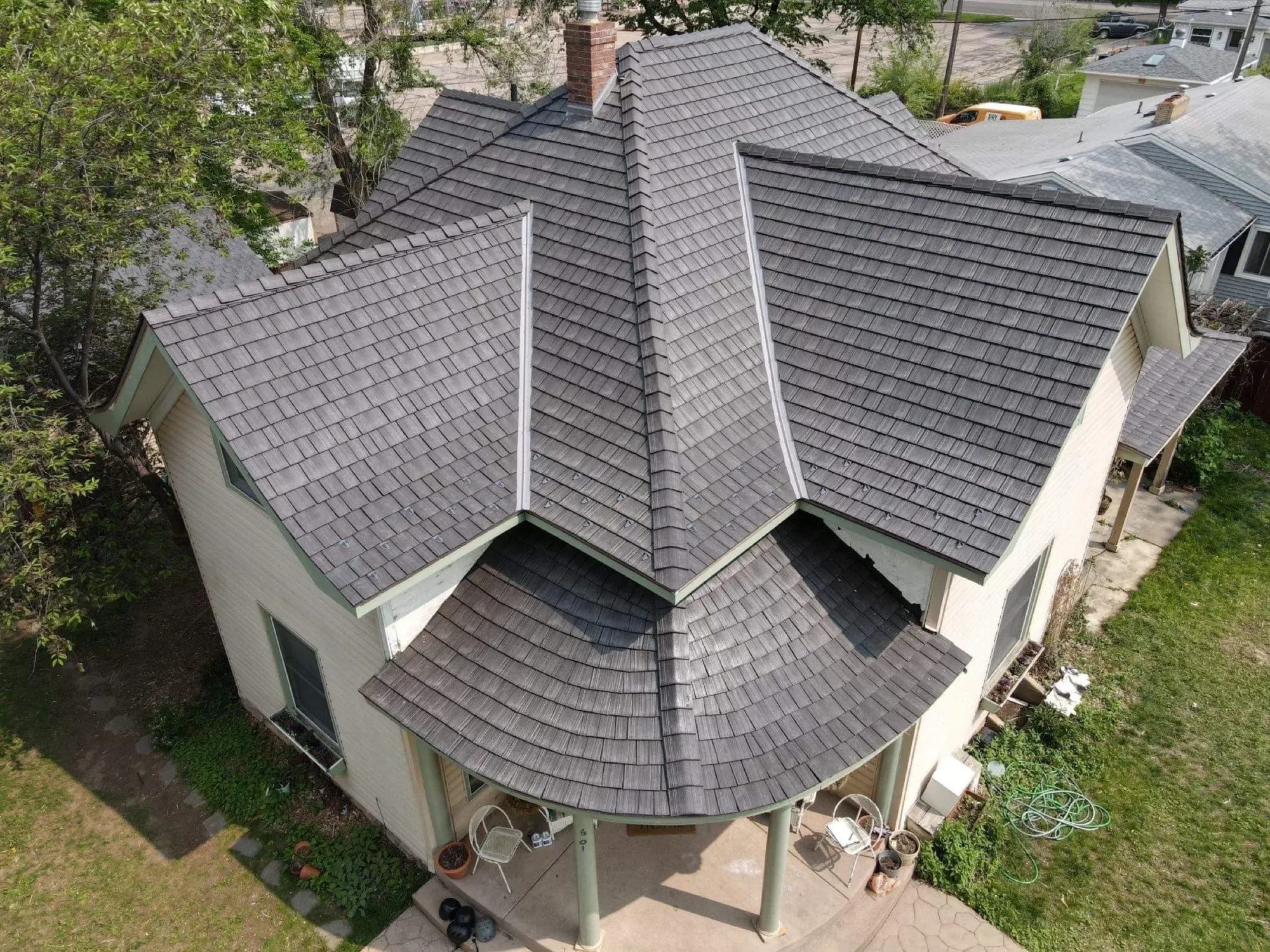 Victorian Turret Restoration — Red Hawk Roofing project